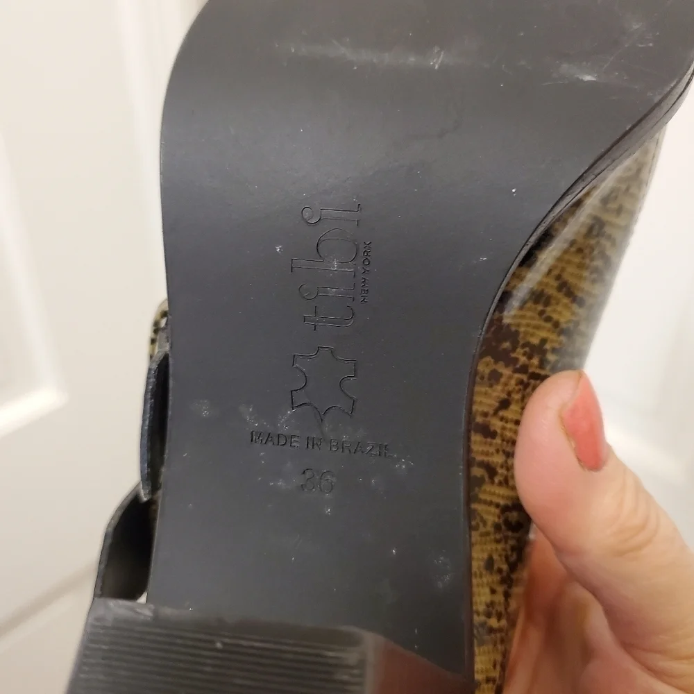 NWOB Tibi Billie Lizard Embossed Leather Ankle Booties Size 36, Unique, Sharp